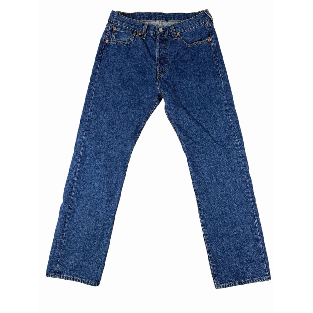 Levi's 501 Blue Jeans Mens 31x30 Blue Original Fit Straight Leg Classic Denim